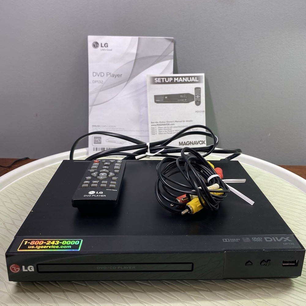 LG‎ DP132 DOLBY DIGITAL DVD VIDEO Player HDMI "WORKS -WITH REMOTE" With box